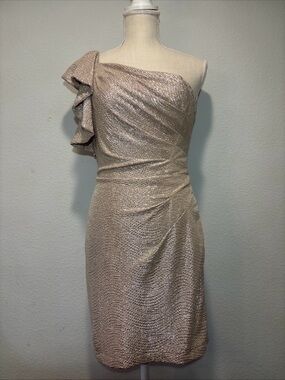 Ladies Cocktail Party Dress Hailey Logan by Adrianna Papell Sz M Prom Mob Wife